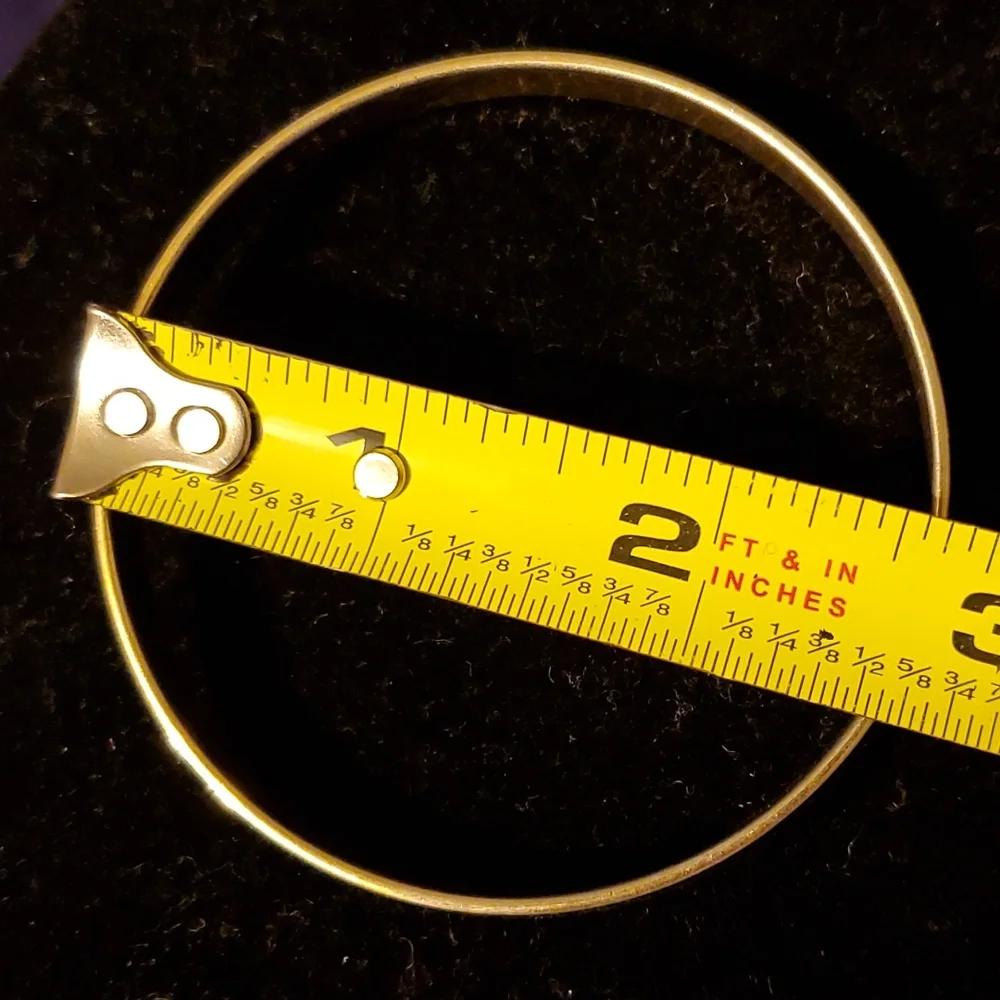 Monet goldtone etched bangle bracelet